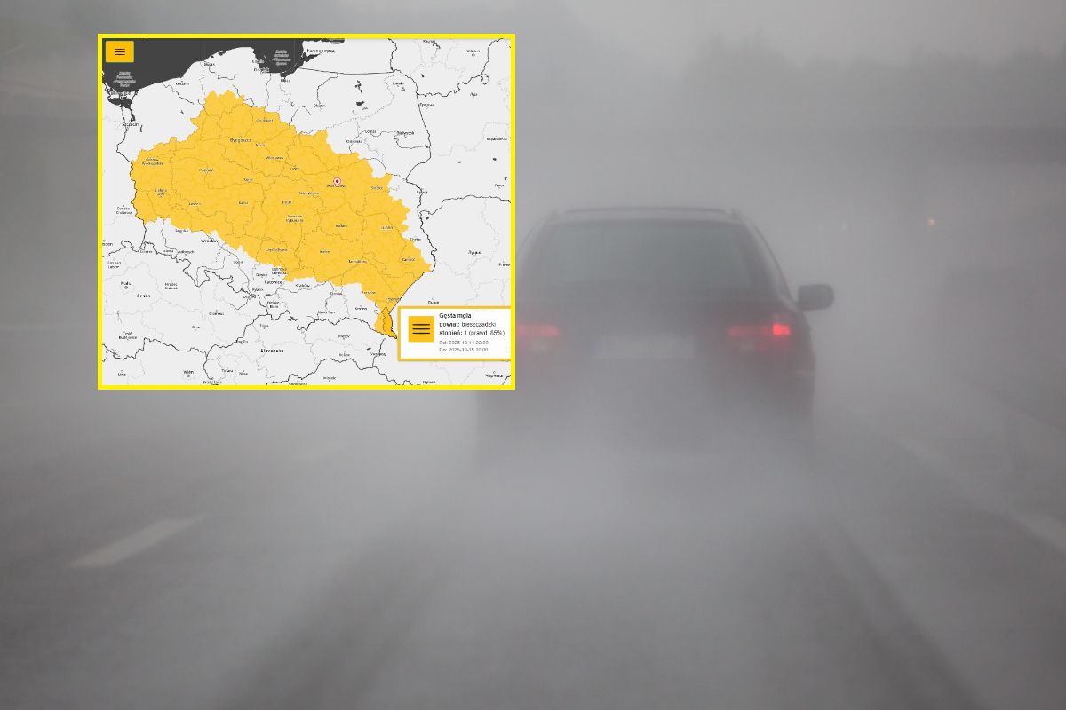 IMGW ostrzega. Gęste mgły i alert w wielu województwach