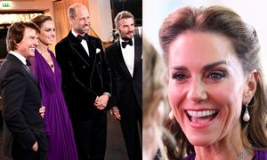 Księżna Kate i książę William BRYLUJĄ na premierze w Londynie. Pozowali z Tomem Cruise'em i Beckhamami (ZDJĘCIA)