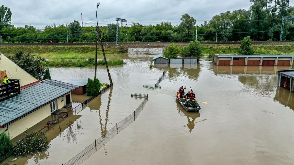 Podtopienia w Krakowie po ulewie