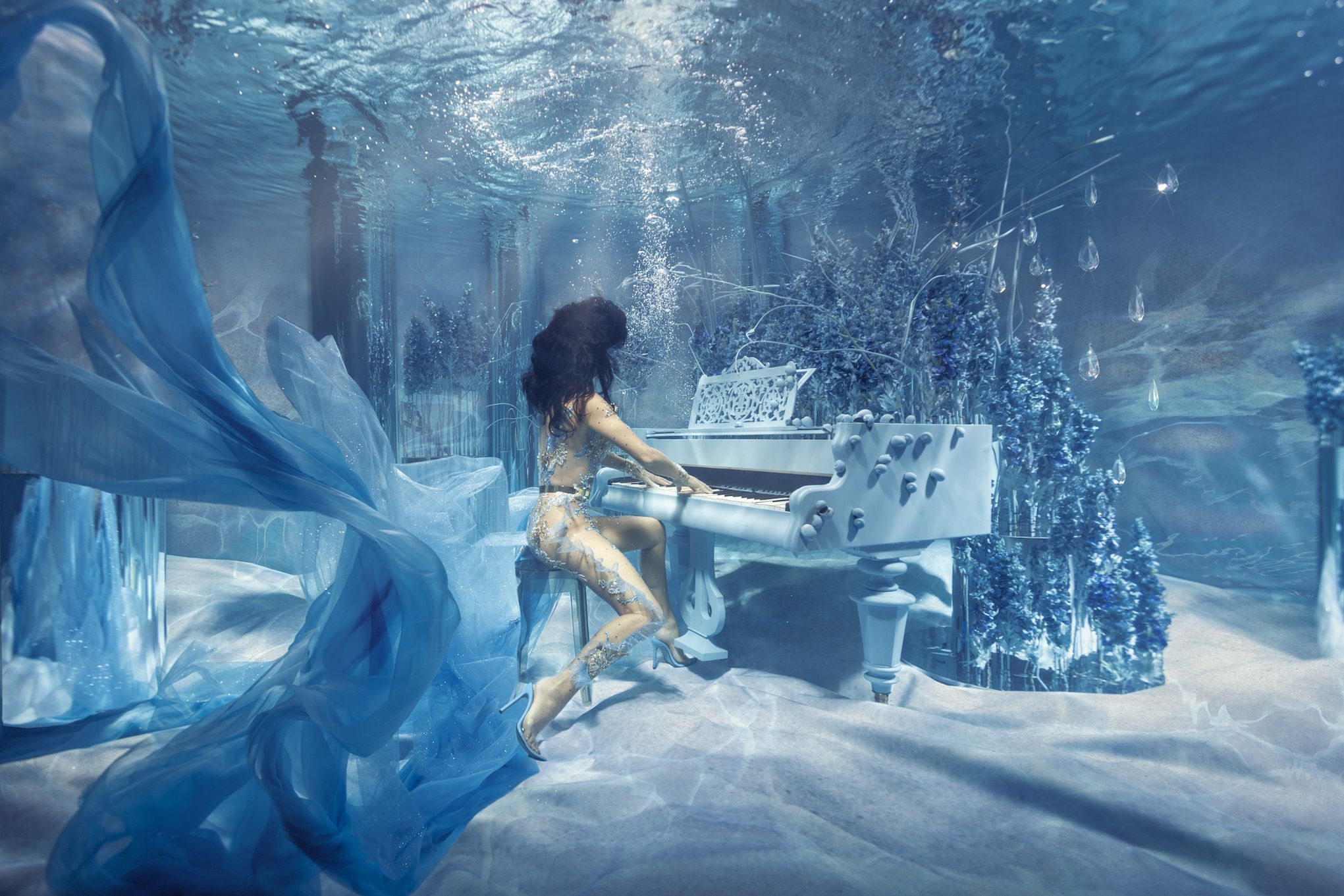 Podwodna sesja zdjęciowa Justyny Steczkowskiej