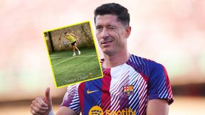 Lewandowski spróbował sił w innym sporcie. "Zagrajmy"