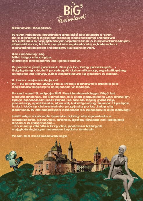 List od Team Big Festivalowski 