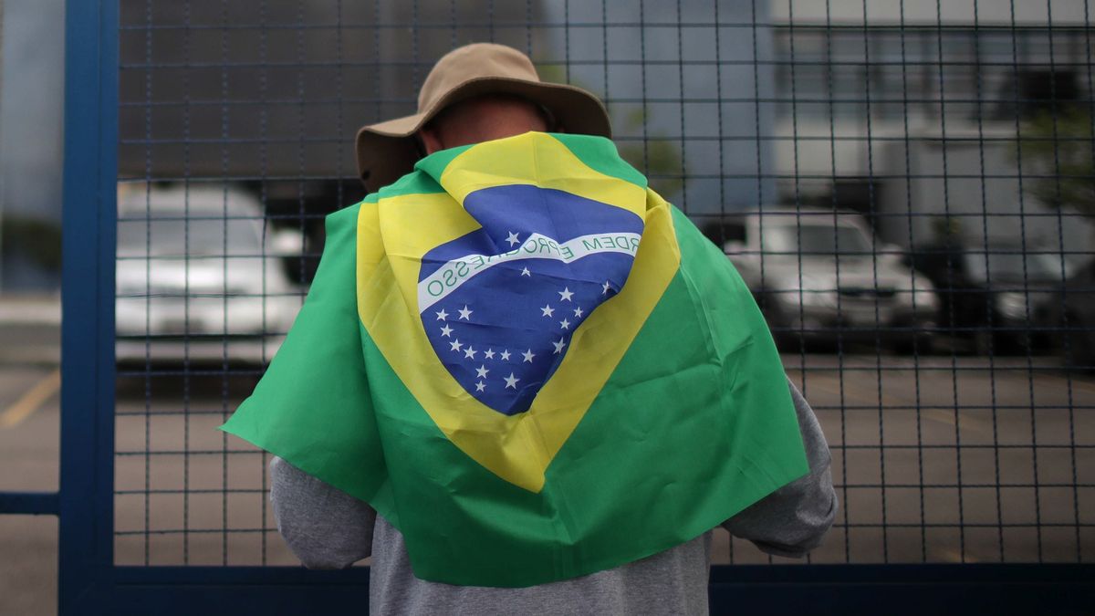 Brazylijski demonstrant 