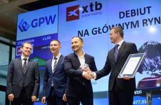 Dom Maklerski XTB debiutuje na giełdzie. Akcje już dały zarobić