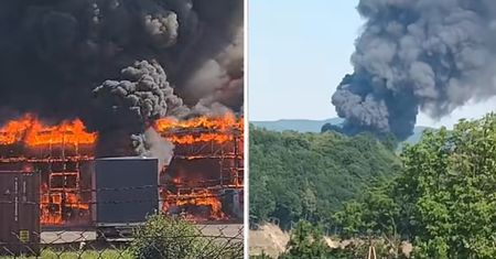 Pożar hali w Mszanie Dolnej. Apel straży do mieszkańców