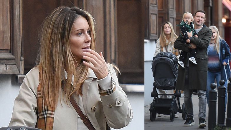 Małgorzata Rozenek i Radosław Majdan na spacerze z mamą Radka 