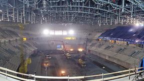 Hala Kraków Arena na 3 miesiące przed zakończeniem budowy