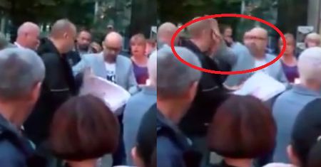 Radny PO zaatakował przechodnia... pizzą. "Wysmarował mu nią twarz"
