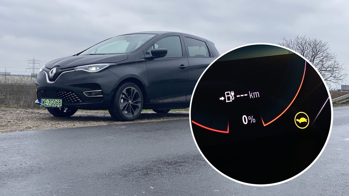 Renault Zoe – test zasięgu przy 0 proc. baterii