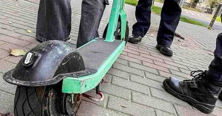 Zielona Góra: Wpadł hulajnogą na radar, prędkość wbiła w fotel policję