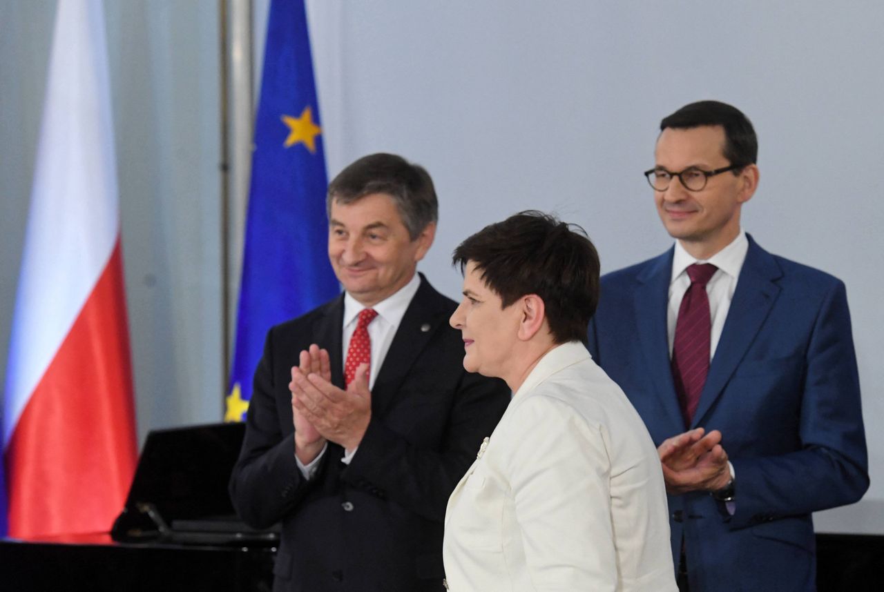 Marek Kuchciński, Beata Szydło, Mateusz Morawiecki