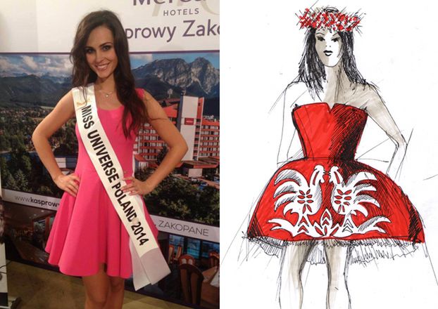 Projekt "SUKNI NARODOWEJ" dla Miss Polonii! Ładna czy straszna?