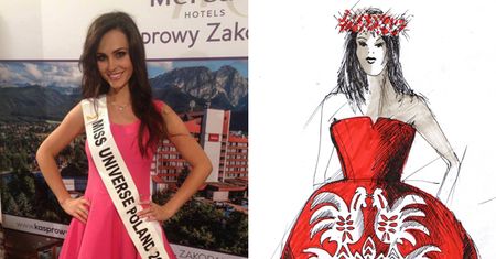 Projekt "SUKNI NARODOWEJ" dla Miss Polonii! Ładna czy straszna?