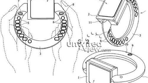Patent Sony Ericssona na telefon w postaci bransolety 1