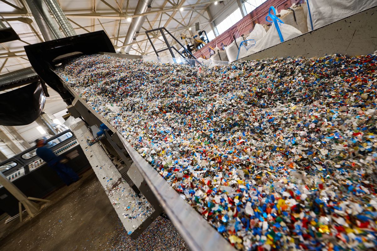 Recykling plastiku.