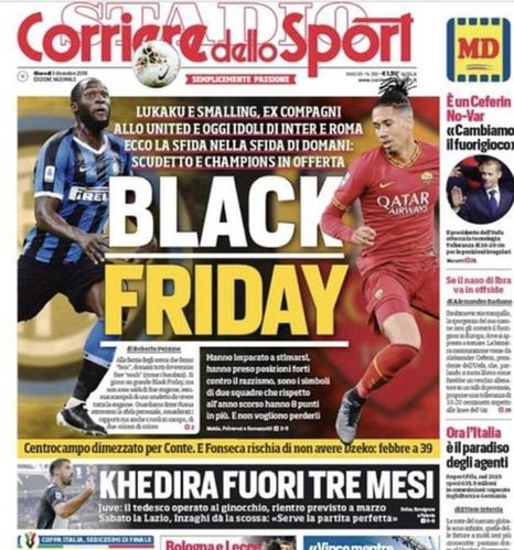 Okładka "Corriere dello Sport"