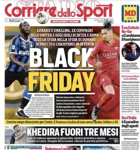 Okładka "Corriere dello Sport"