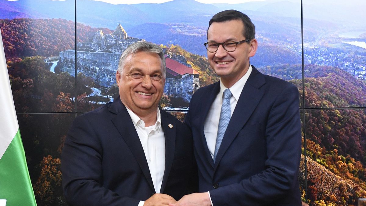 Viktor Orban i Mateusz Morawiecki w 2020 roku