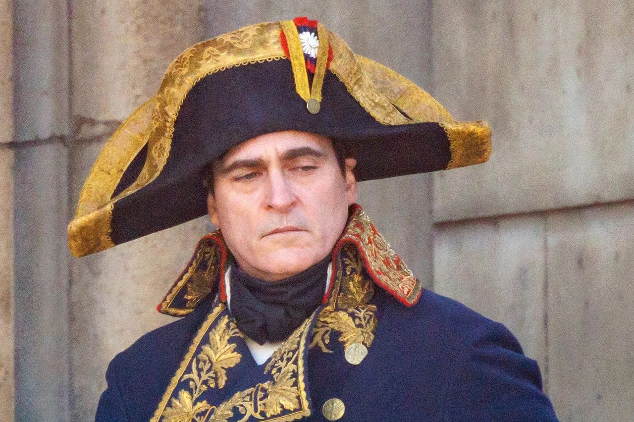 Joaquin Phoenix as the titular "Napoleon"