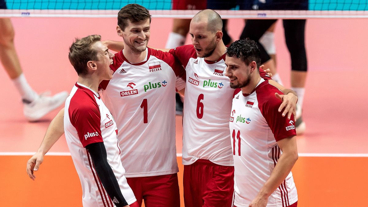 radość Polaków podczas meczu półfinałowego mistrzostw świata siatkarzy z USA