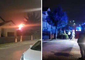 Świdnik: Budynek stanął w płomieniach. Palił się dach