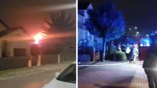 Świdnik: Budynek stanął w płomieniach. Palił się dach