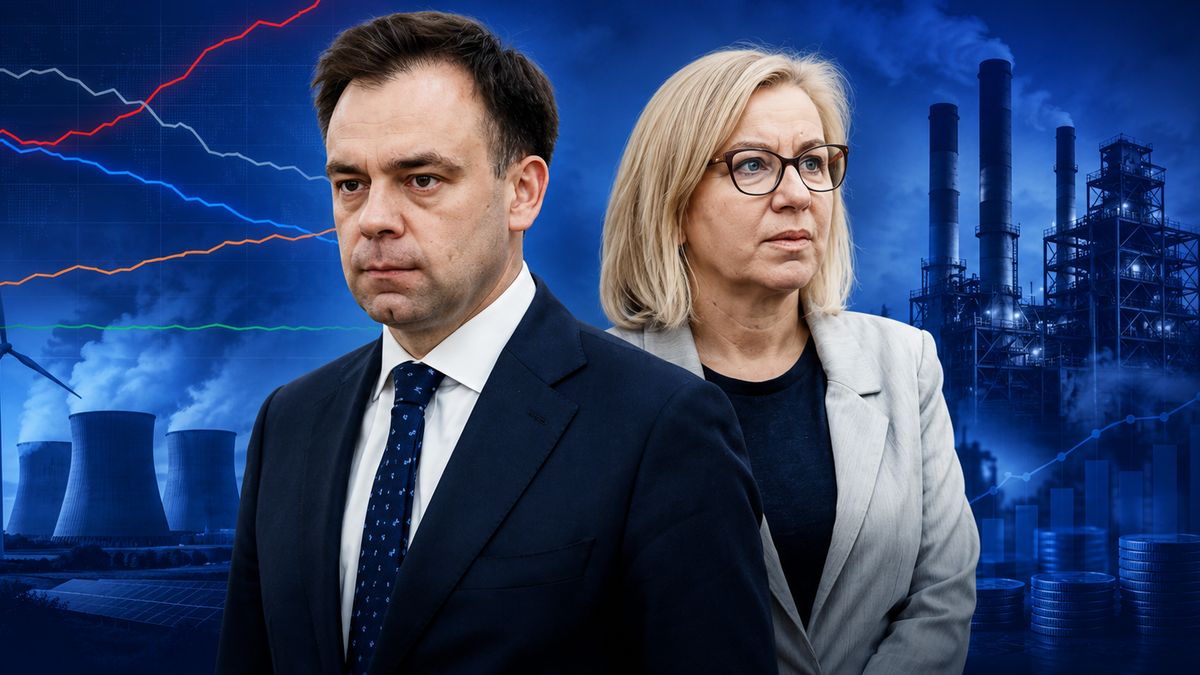 Minister klimatu Paulina Henning Kloska i minister finansów i ro