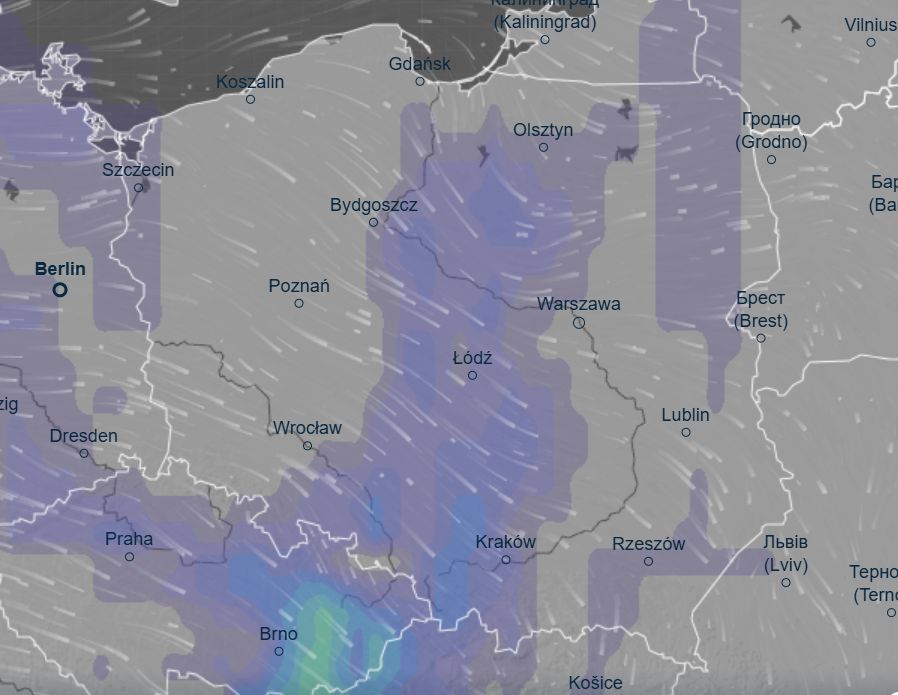 W ciągu dnia mogą pojawić się burze