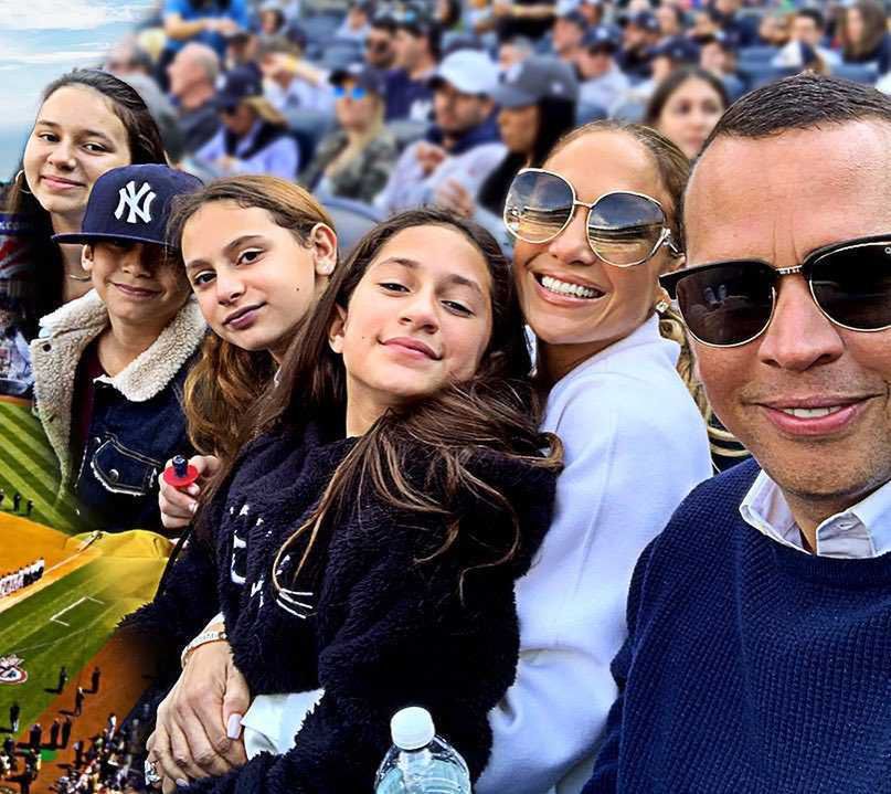 Jennifer Lopez i Alex Rodriguez z dziećmi