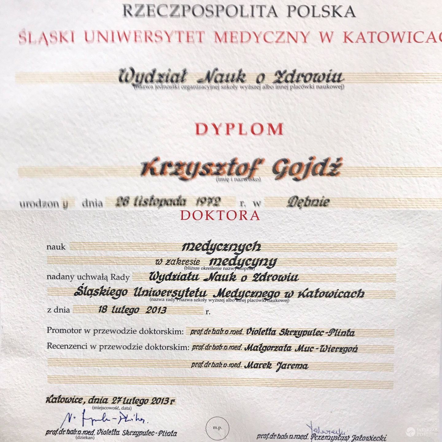Krzysztof Gojdź wykształcenie