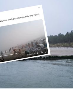 Nagle kazali im wyjść z wody. Mgła adwekcyjna nad Bałtykiem