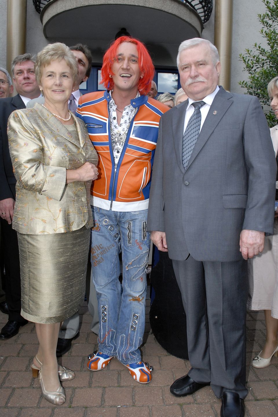 Danuta Wałęsa, Michał Wiśniewski i Lech Wałęsa