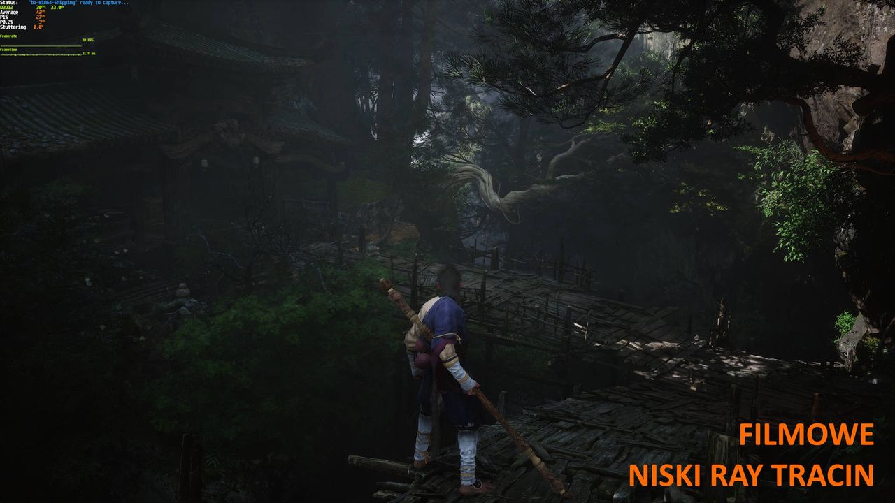 Black Myth Wukong - porównanie 1 - ustawienia filmowe + niski RT