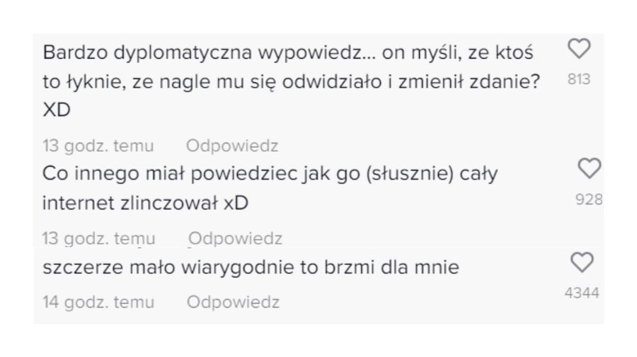 TikTok nie wierzy w szczerość przeprosin Gimpera