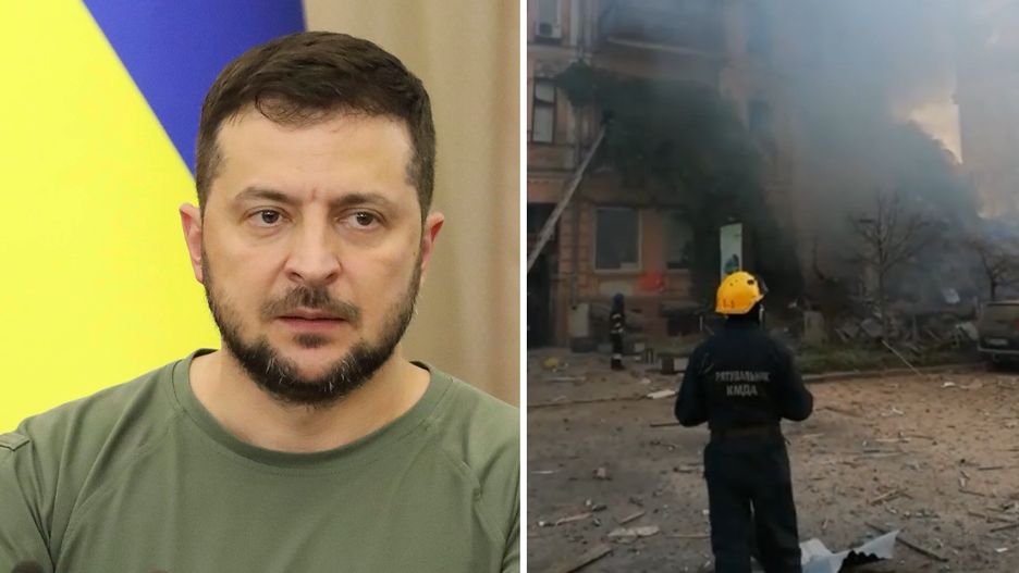 Zełenski o ataku dronów na Kijów: wróg nie zdoła nas złamać