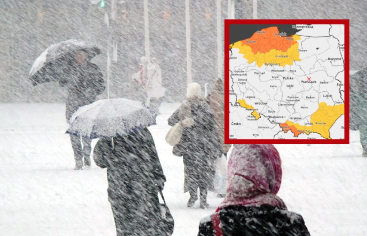 Śnieżyce nadciągają nad Polskę. Są pomarańczowe alerty