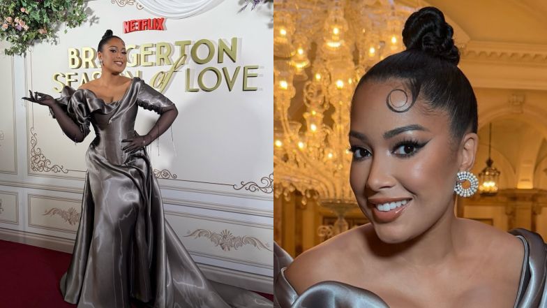 Patricia Kazadi w metalicznej kreacji bryluje na premierze "Brid