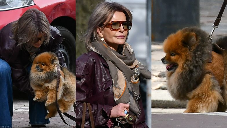 Joanna Racewicz mknęła z miniaturowym pieskiem do jubilera