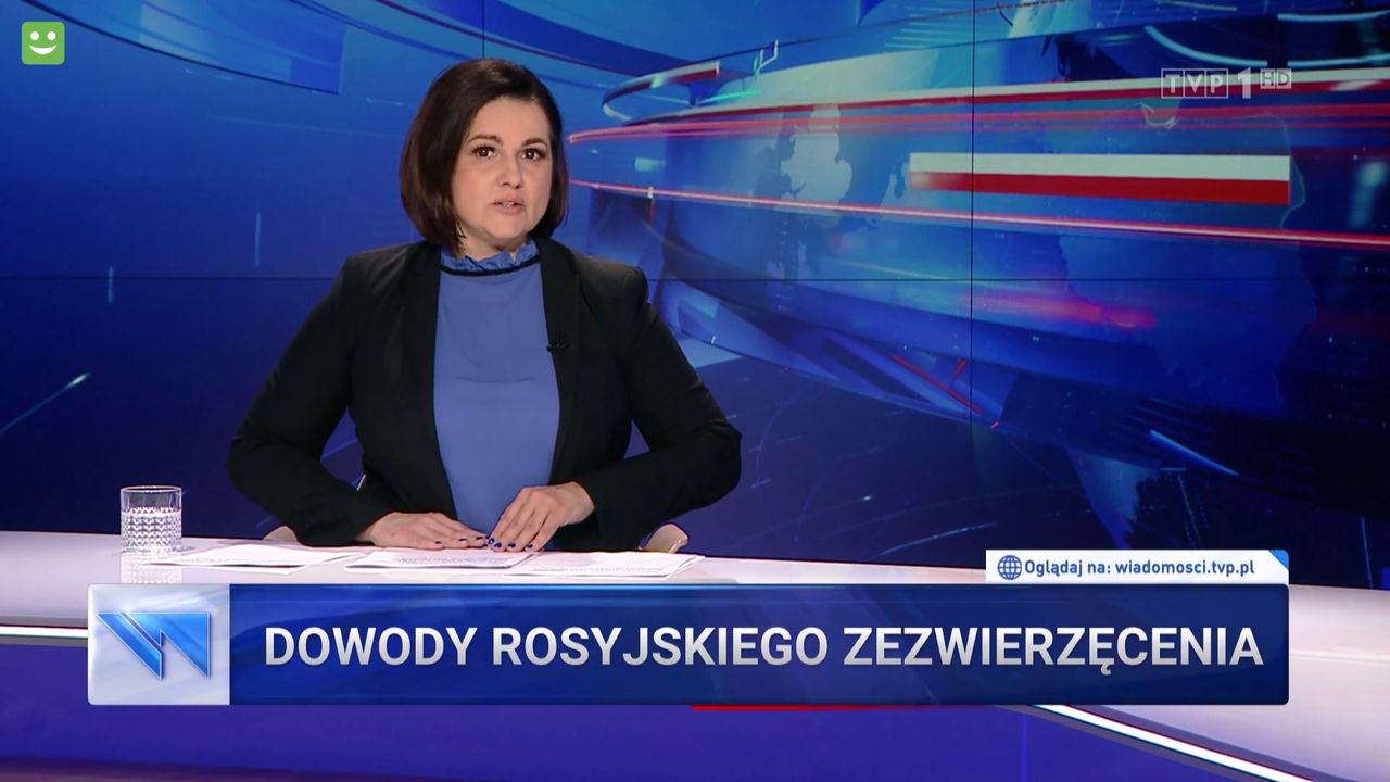 Prezenterka "Wiadomości" dwa razy ostrzegała przed drastycznymi zdjęciami. Były skargi