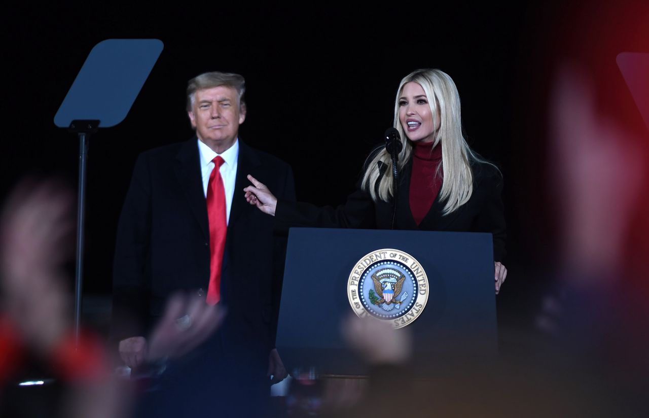 Donald Trump i  jego córka, Ivanka Trump