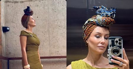 Małgorzata Rozenek z turbanem na głowie relacjonuje wyprawę do Afryki. Stylizacja podzieliła internautów: "Trochę PRZESADA"