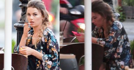 Maffashion chowa papierosa przed paparazzi
