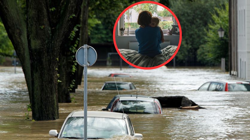 Dzieci z domu dziecka odcięte od świata przez powódź