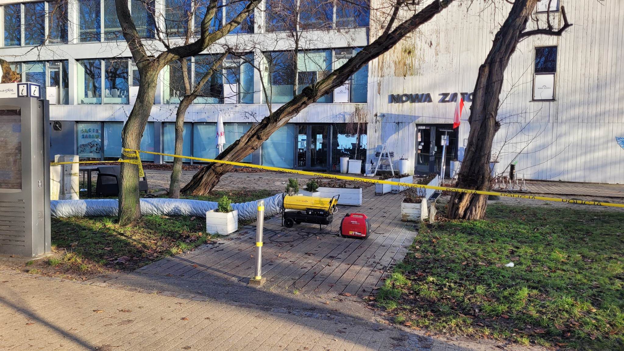Teren przy dawnej Zatoce Sztuki w Sopocie jest badany przez służby
