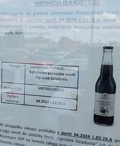 Odłamki szkła w jednym z napojów. GIS ostrzega