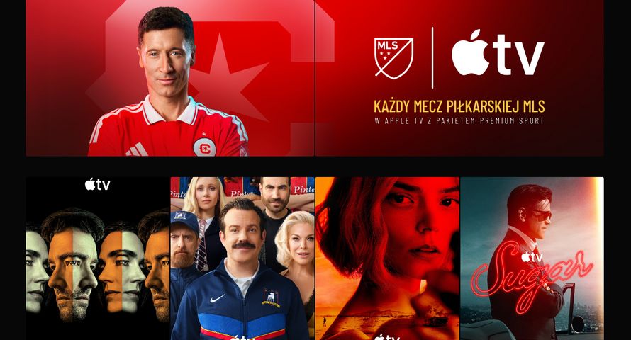 Apple TV taniej w Polsat Box Go. W promocji wizerunek Lewandowskiego