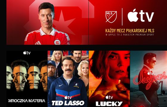 Apple TV taniej w Polsat Box Go. W promocji wizerunek Lewandowskiego
