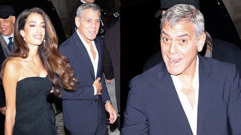 George i Amal Clooneyowie na uroczystej kolacji w Mediolanie