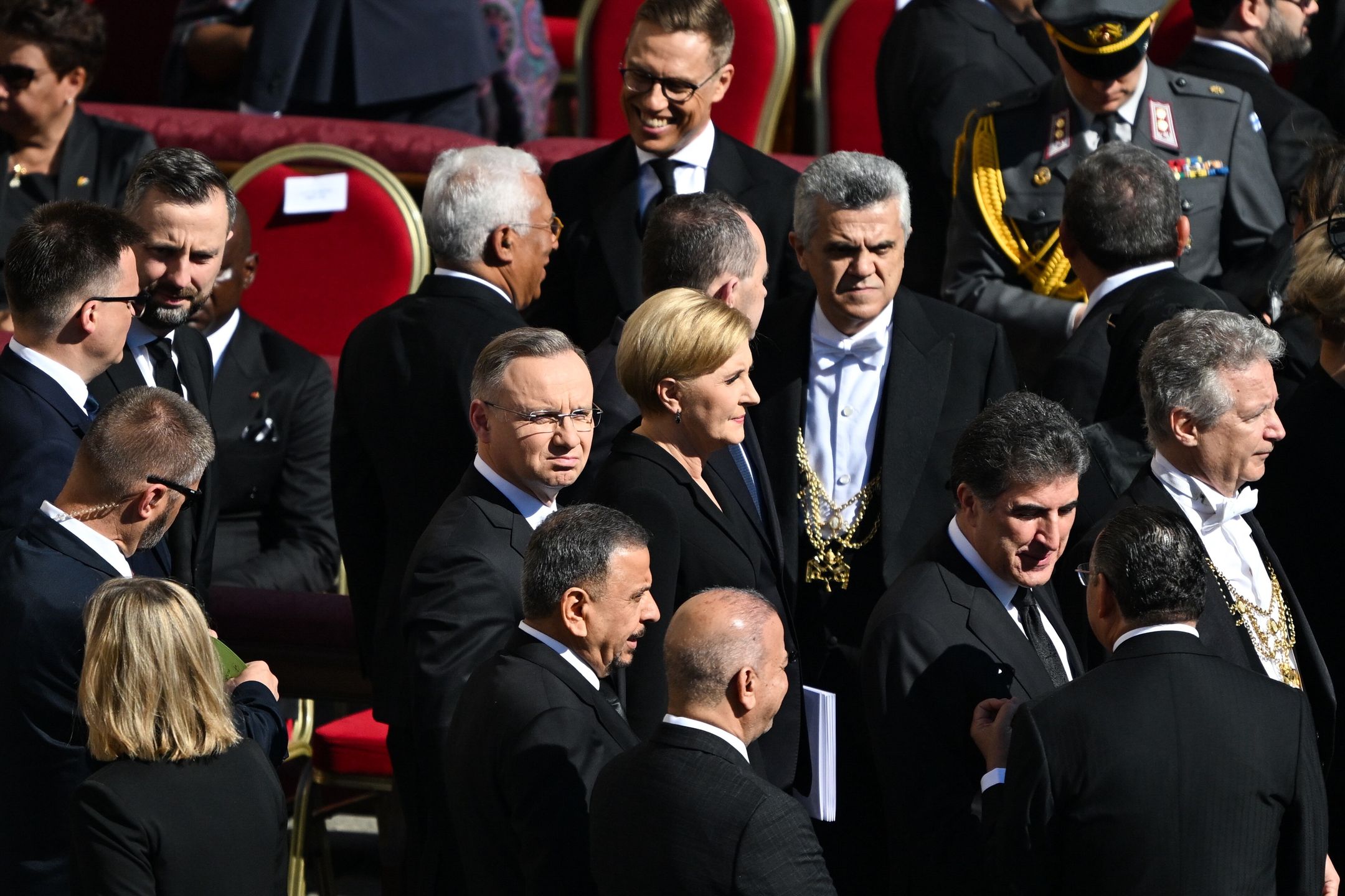 Andrzej Duda, Agata Kornhauser-DudaDarek Delmanowiczespiskopat, katolicyzm, kler, papie�a Franciszka, plac, pogrzeb, religia, �a�oba