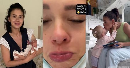Klaudia Halejcio wspomina spływający makijaż i odklejone rzęsy w 2. rocznicę porodu: "Niezła SIARA była w szpitalu" (ZDJĘCIA)